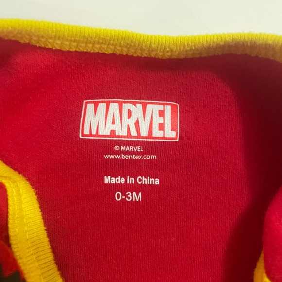 Marvel set of 3 short sleeve rompers baby 0-3 months - Picture 3 of 5